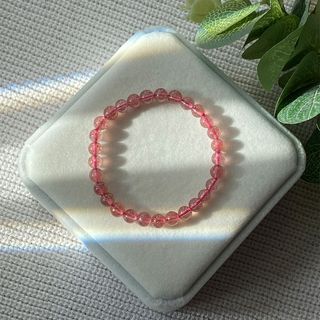 Vòng đá Thạch Anh Dâu Tây – Hợp mệnh Hỏa & Thổ | Sỉ từ 5 cái