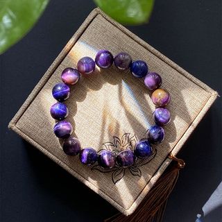 Vòng đá Mắt Hổ Ngân Hà Tím – Hợp mệnh Thổ & Hỏa | Sỉ từ 5 cái
