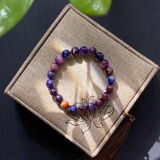 Vòng đá Mắt Hổ Ngân Hà Tím – Hợp mệnh Thổ & Hỏa | Sỉ từ 5 cái