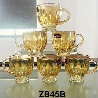 BỘ 6 LY THỦY TINH VÀNG CAO CẤP ZB45B (T12)