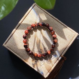 Vòng đá Mắt Hổ Đỏ – Hợp mệnh Thổ & Hỏa | Sỉ từ 5 cái