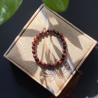 Vòng đá Mắt Hổ Đỏ – Hợp mệnh Thổ & Hỏa | Sỉ từ 5 cái