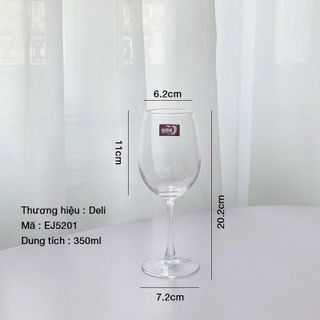 BỘ 6 LY UỐNG RƯỢU VANG 350ml DELI EJ5201 (T8)