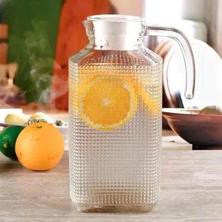 BÌNH NƯỚC THỦY TINH GLASS DELI 1600ml CÓ TAY CẦM (T12)