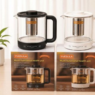 ẤM SIÊU TỐC THUỶ TINH ĐA NĂNG YUESLILA CÓ LÕI LỌC INOX (T16)