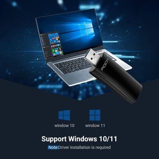 USB Thu WiFi 6 Rock Space AX1800 Băng Tần Kép USB 3.0 Cho Laptop & PC