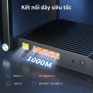 Router WiFi 6 Rock Space AX3200 3200Mbps 4 Ăng-ten Băng Tần Kép Gigabit Mesh