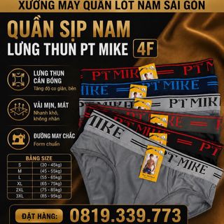 Quần sịp nam lưng thun PT Mike 4F