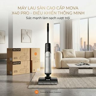 Máy Hút Bụi Lau Sàn MOVA X4 Pro 20000Pa Lau Nước Nóng 90°C Tự Giặt Sấy Con Lăn
