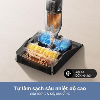 Máy Hút Bụi Lau Sàn MOVA X4 Pro 20000Pa Lau Nước Nóng 90°C Tự Giặt Sấy Con Lăn