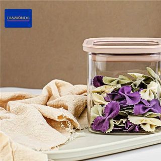 HỦ THUỶ TINH NẮP NHỰA DIAMONDS DMFG 800ml