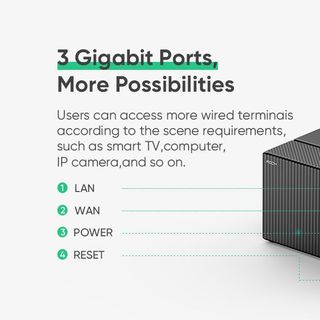 Hệ Thống Mesh WiFi 6 Rock Space AX1800 Bộ 3 Thiết Bị Phủ Sóng Toàn Diện