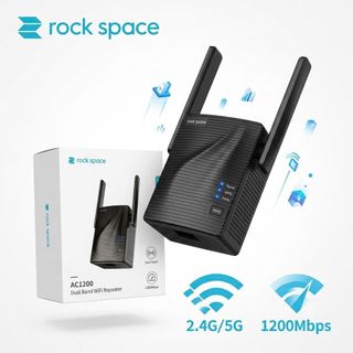Bộ Kích Sóng WiFi Rock Space AC1200 Băng Tần Kép 2 Ăng-ten Chuẩn AC1200