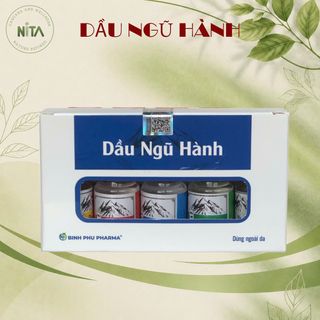 Bộ 5 chai Dầu Ngũ Hành Kim Mộc Thuỷ Hoả Thổ - Giảm Đau Nhức Mỏi - Viêm Xoang - Say Xe - Tiện Mang Theo