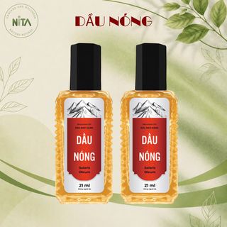 Dầu Nóng Thảo Dược 21ml - 100% Thảo Dược | Giảm Đau Nhanh - Làm Ấm Cơ Thể