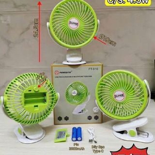 QUẠT KẸP TÍCH ĐIỆN ĐA NĂNG FT-910