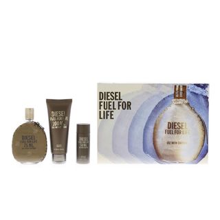 Gift set Diesel Fuel For Life use with caution 3pcs (EDT 75ml + GD 100ml + SG 50ml)