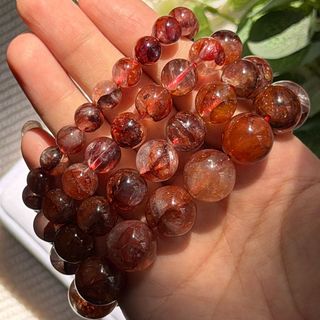 Vòng đá Thạch Anh Phượng Hoàng Đỏ – Hợp mệnh Hỏa & Thổ | Sỉ từ 5 cái