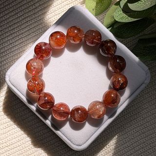 Vòng đá Thạch Anh Phượng Hoàng Đỏ – Hợp mệnh Hỏa & Thổ | Sỉ từ 5 cái