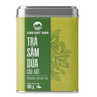 Trà Sâm Dứa Cầu Đất Hộp Thiếc 100g