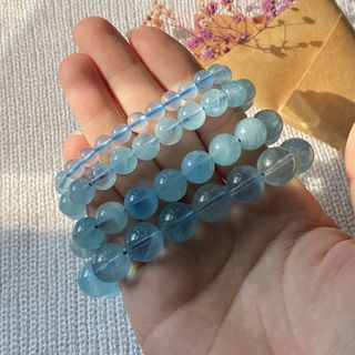 Vòng đá Aquamarine – Hợp mệnh Thủy & Mộc | Sỉ từ 5 cái