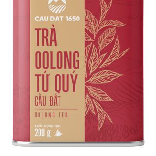 Trà Oolong Tứ Quý Cầu Đất Hộp Thiếc 200g