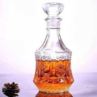 CHAI ĐỰNG RƯỢU HOA VĂN NỔI 750ml MÃ SỐ 11 (T24)