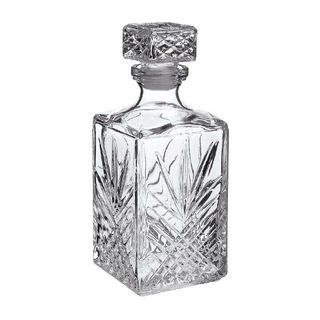 CHAI ĐỰNG RƯỢU HOA VĂN 750ml NẮP VUÔNG MÃ SỐ 10 (T24)