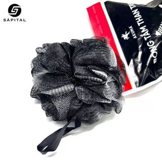 Bông Tắm Than Tre AKUMA Tẩy Da Chết Tạo Bọt – Chất Liệu Lưới Mềm Mại, Kháng Khuẩn, Giảm Mụn Lưng