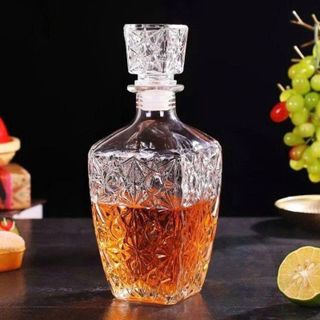 CHAI ĐỰNG RƯỢU HOA VĂN NỔI 750ml MÃ SỐ 4 (T24)