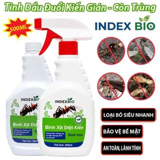 Chai Xịt Kiến Gián Sinh Học Siêu Mạnh INDEX BIO 500ml – Loại Bỏ Nhanh, Hiệu Quả Dài Lâu, Lành Tính