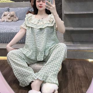 BỘ ĐŨI KẺ PHỐI REN CELINA (8428)