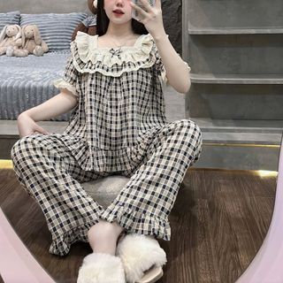 BỘ ĐŨI KẺ PHỐI REN CELINA (8428)