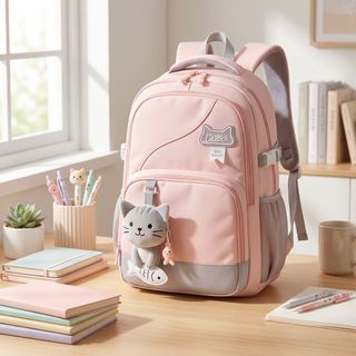 🐱 BALO A2027 – MẪU MÈO 3D SIÊU CUTE, PHỐI MÀU HIỆN ĐẠI, ĐEO ÊM VAI, ĐỰNG ĐỒ THOẢI MÁI!