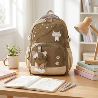 🐱 BALO A2027 – MẪU MÈO 3D SIÊU CUTE, PHỐI MÀU HIỆN ĐẠI, ĐEO ÊM VAI, ĐỰNG ĐỒ THOẢI MÁI!