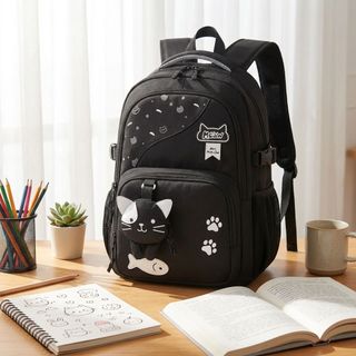 🐱 BALO A2027 – MẪU MÈO 3D SIÊU CUTE, PHỐI MÀU HIỆN ĐẠI, ĐEO ÊM VAI, ĐỰNG ĐỒ THOẢI MÁI!