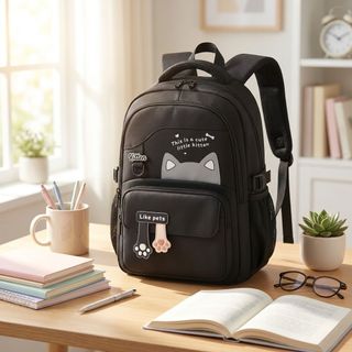 🎒 BALO A261 – MẪU MÈO CUTE HOT TREND, ĐI HỌC SIÊU XINH!