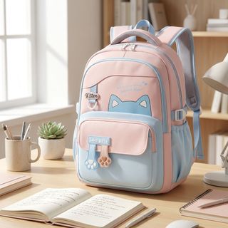 🎒 BALO A261 – MẪU MÈO CUTE HOT TREND, ĐI HỌC SIÊU XINH!
