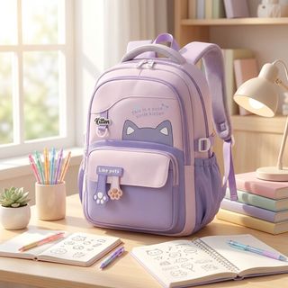 🎒 BALO A261 – MẪU MÈO CUTE HOT TREND, ĐI HỌC SIÊU XINH!