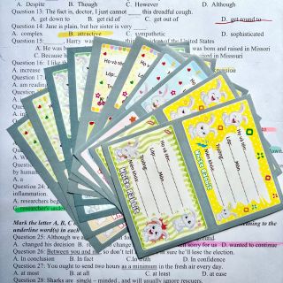 Nhãn vở học sinh 2 ô