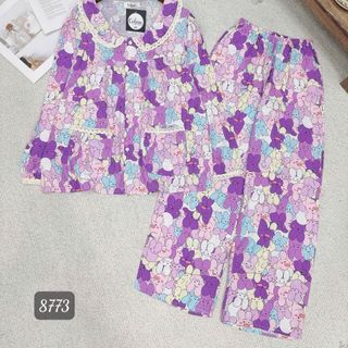 BỘ TOLE CỔ SEN PHỐI REN (8773)