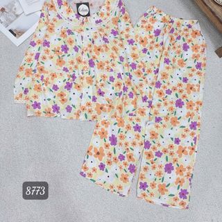 BỘ TOLE CỔ SEN PHỐI REN (8773)