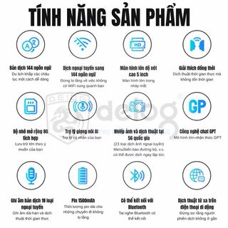 MÁY PHIÊN DỊCH THÔNG MINH D8 - Phiên Dịch Nhanh & Chính Xác