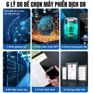 MÁY PHIÊN DỊCH THÔNG MINH D8 - Phiên Dịch Nhanh & Chính Xác
