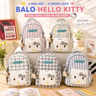 🎒BALO 223-2 – HELLO KITTY CARO SIÊU XINH, ĐI HỌC CỰC NỔI BẬT