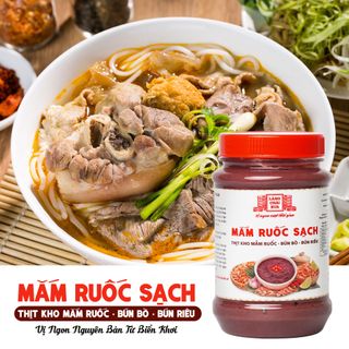[Combo 2 hủ 260g] Mắm Ruốc Sạch Làng Chài Xưa - Chế biến thịt kho mắm ruốc, bún bò, bún riêu rất ngon