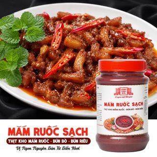[Combo 2 hủ 260g] Mắm Ruốc Sạch Làng Chài Xưa - Chế biến thịt kho mắm ruốc, bún bò, bún riêu rất ngon