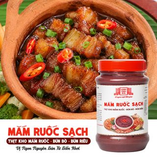 [Combo 2 hủ 260g] Mắm Ruốc Sạch Làng Chài Xưa - Chế biến thịt kho mắm ruốc, bún bò, bún riêu rất ngon