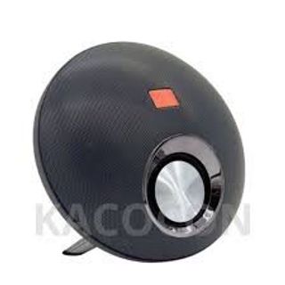 Đây là loa Bluetooth K4+ Playlist màu xanh dương, được thiết kế với kiểu dáng tròn độc đáo.