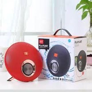 Loa Bluetooth K4+ Playlist màu xanh dương, được thiết kế với kiểu dáng tròn độc đáo.